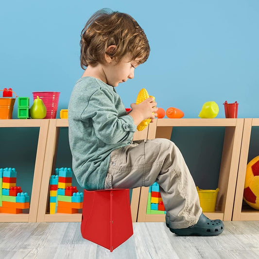 Sturdy & Lite Weight Portable Folding Plastic Stool (Assorted Colors)