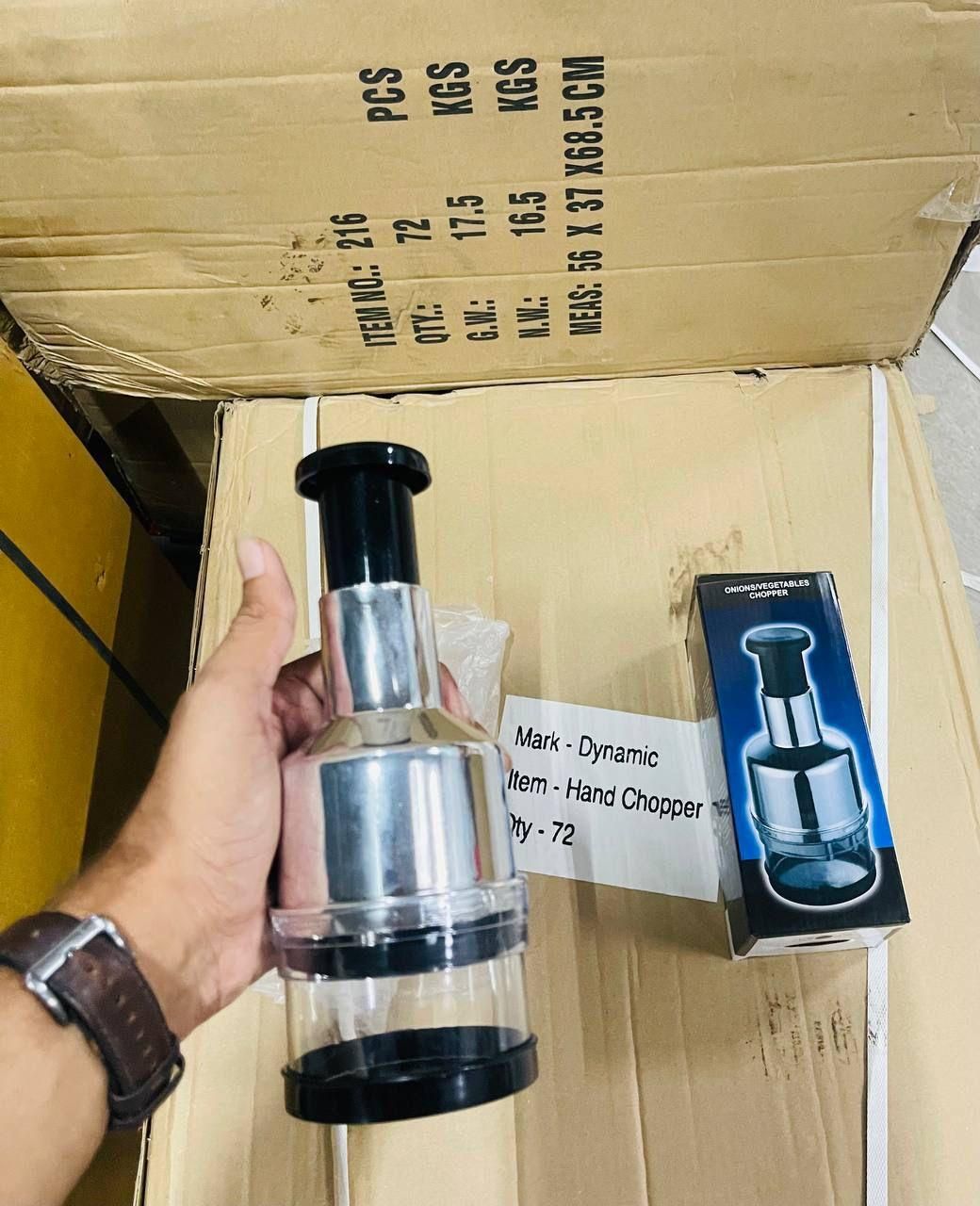 Stainless Steel Hand - Food Chopper - Garlic Press